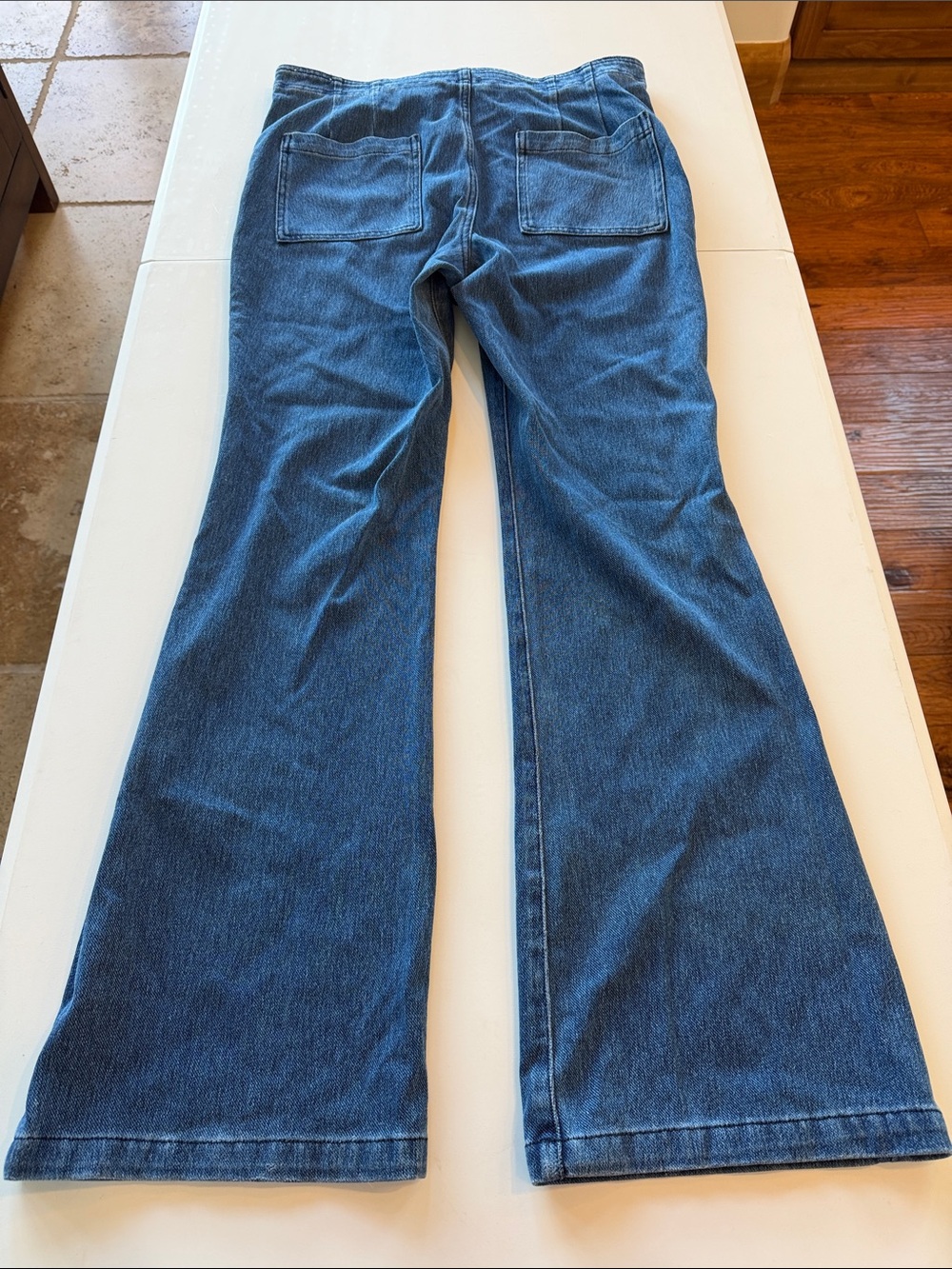 Pilcro Dark Blue High-Rise Boot Cut Jeans - Picture 6 of 6